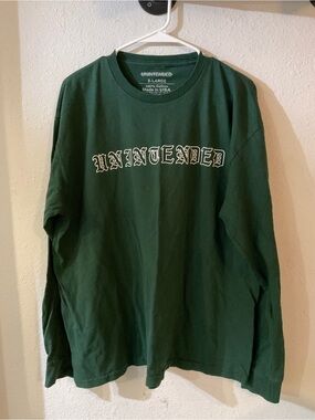Men's Long Sleeve Logo Tee - Dark Green